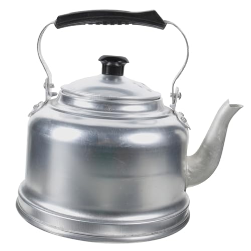 MOTHNUR Thickened Large Capacity Aluminum Whistling Kettle Stovetop Tea Kettle with Fast Boil Bottom Compatible with Gas Hobs and Induction Cookers Portable Teapot for Tea Lovers