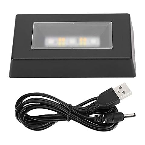 Oumij1 Kryształowa podstawa oświetleniowa LED - 7 zmieniających się kolorów - z kablem USB - do kryształowego szkła artystycznego