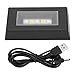 Base per Espositore in Cristallo, Piastra Espositiva Illuminata a LED Piedistallo per Espositori Colorati Piedistallo per Display con 7 modalità di Illuminazione con Cavo USB per Feste di Matrimonio,