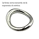 SeLgurFos Gebogen Cockringe Für Männer, Penisring Sexuelle Set Edelstahl Metall Hodensack Penis Bondage Stretch Ring Männer Sexspielzeug Erektion Hodenring (38x45mm)