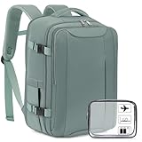 Xkdoai for Easyjet Cabin Bag 45x36x20, Travel Backpack with TSA Approved Clear Bag, Carry-ons Cabin Backpack for Travelling Underseat Cabin Bag Laptop Backpacks Luggage Set