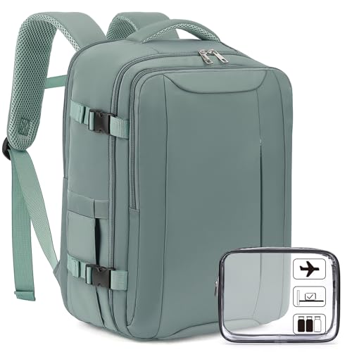 Xkdoai for Easyjet Cabin Bag 45x36x20, Travel Backpack with TSA Approved Clear Bag, Carry-ons Cabin Backpack for Travelling Underseat Cabin Bag Laptop Backpacks Luggage Set