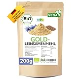 EWL Naturprodukte BIO Goldleinsamenmehl 200 g, 100% Goldleinsaat aus...