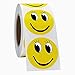 Hybsk Yellow Happy Face with Eyelash Happy Stickers 1.5