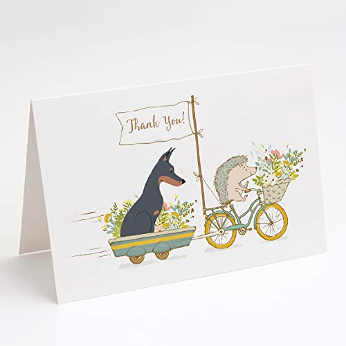 Caroline's Treasures LGA1044GCA7P Greeting Cards and Envelopes Pack of 8, Blank Cards with Envelopes Whimsical A7 Size 5x7 Blank Greeting Cards,