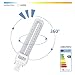 Aigostar- Pack de 5 Bombilla PLC 2U, tubo de12 W, Maiz G24,...