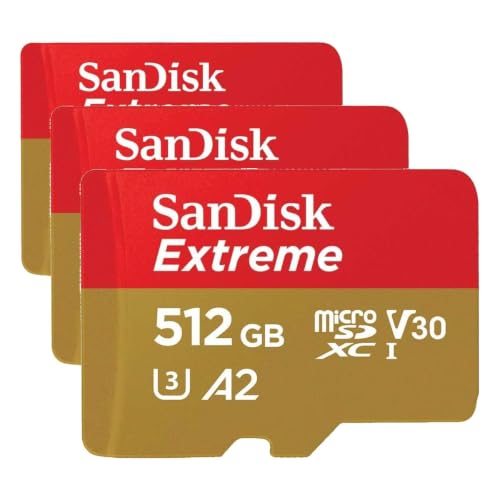 �y �T���f�B�X�N ���K�i �z SanDisk microSD �J�[�h 512GB UHS-I U3 V30 �����ő�130MB/s Full HD & 4K �A�N�V�����J���� Extreme SDSQXAV-512G-GH3MA �ȈՃf�U�C���p�b�P�[�W ��