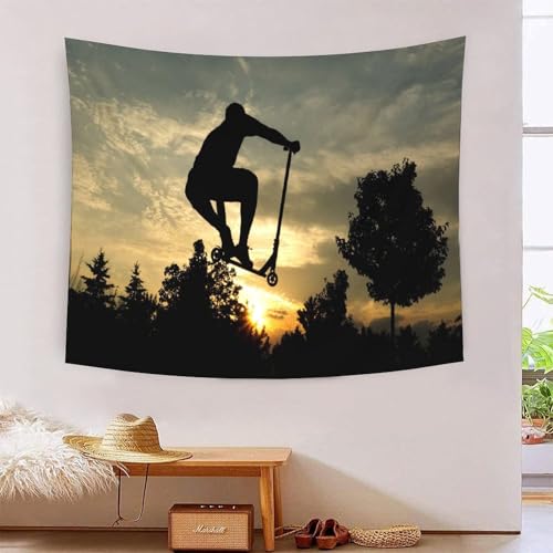 Tapisserie murale sport 3D pour decorer un dortoir de college ou un salon