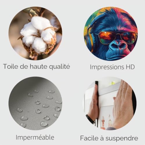 DOODLREAM Lot de 9 graffitis sans cadre pour décoration murale 20,3 x 25,4 – vue 7
