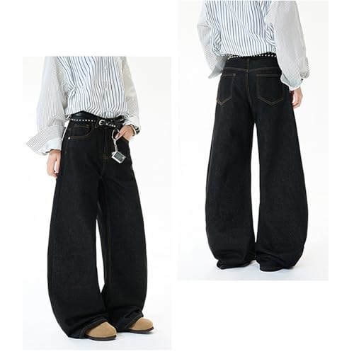 Barrel Jeans Men Vintage Bootcut Wide Leg Barrel Denim Pants Washed Streetwear for Skater Baggy Jeans Relax Fit4