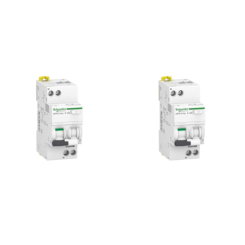 Schneider Electric FI-Schutzschalter Acti9 iDPN N Vigi, 1-polig+N, 16A, 30mA, B-Charakteristik, Typ A, 6kA, Artikelnummer A9D56616, 2 Stück
