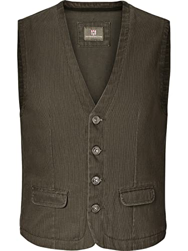Jan Vanderstrom Torrel - Chaleco para hombre en talla grande Tallas grandes de buena calidad de 100% algodón. verde oliva Aprox. 155x95 cm
