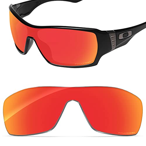 Image of Performance Replacement Lenses Compatible with Oakley Offshoot OO9190 Polycarbonate Polarized Etched-Fire Red