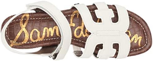 Sam Edelman Girls Bay Mini Sandal, Bright White, 13 Big Kid | Image 4