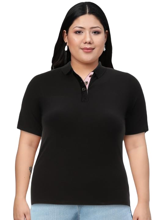 perfect productions Half Sleeves Polo Tshirt,Plus Size Women Tshirt,T-Shirt06.-picture-17