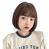 [ブライトララ] ウィッグ ボブ ショート フルウィッグ ウイッグ レディース かつら 女性 黒髪 金髪 普段使い tf1704-TMB