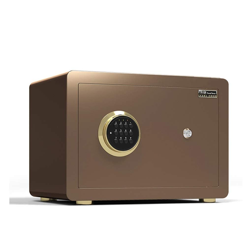 Sejf, ognioodporny Wodoodporny sejf Sejfy Mini sejf, elektroniczne hasło Mała szafa bezpieczeństwa w domu Całkowicie stalowa szafa Dokument biurowy Sejf 25 cm Sejf Szafka do biura domowego G