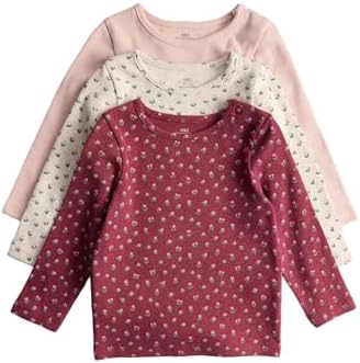Marks & Spencer Kinder Unisex Baumwolle Hemd 3er-Pack Regular | Ärmellänge: Cap-Ärmel, Rundhalsausschnitt, Ohne Kragen, Zum Reinschlüpfen, Leicht