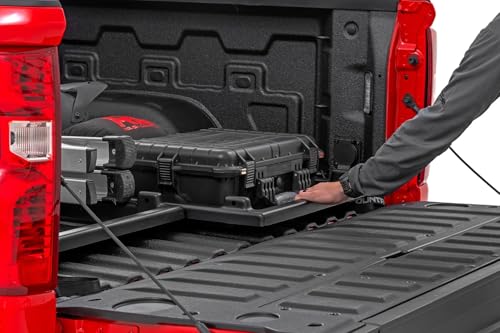 image for Rough Country Slide-Out Truck Bed Cargo Tray - Long Bed Organizer for 