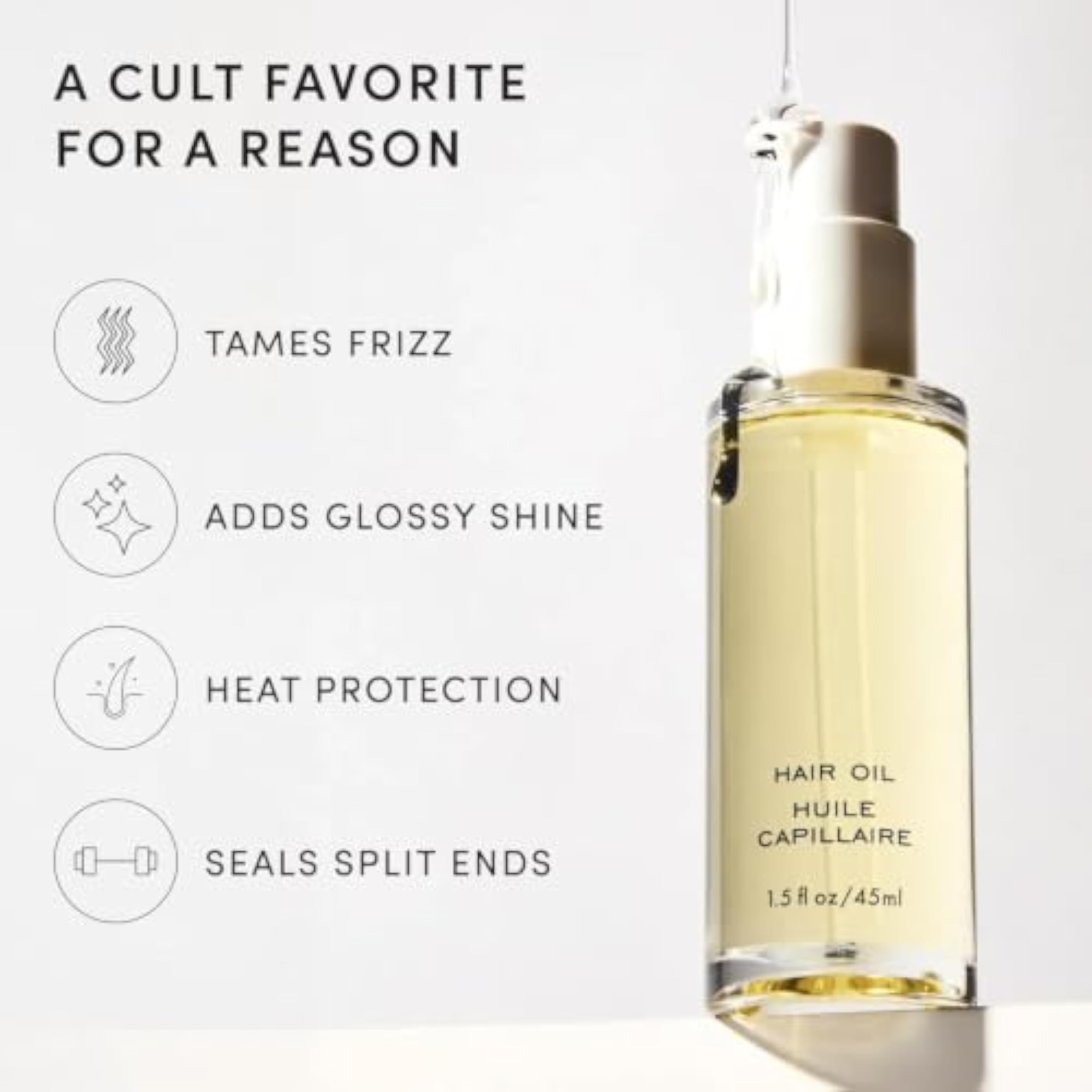 Total Care Hair Oil, 500ml for Frizz Control