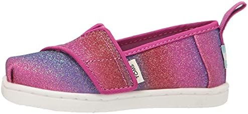 TOMS Girls Alpargata Sneaker, Purple Multi Glitter, 4 Toddler | Image 7