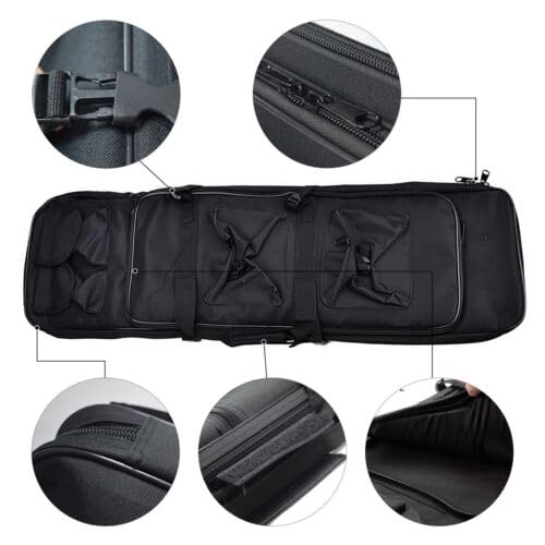 Borsa per il Trasporto di Protezione Tattica e Immagazzinaggio Metal Detector - Zaino Accessori Esterni per Pesca 81 x 24 cm