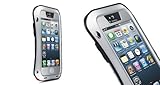 Love Mei Hard Metal Corning Gorilla Glass Shockproof/Dustproof/Watertherproof For Iphone 5 5S (Silver)