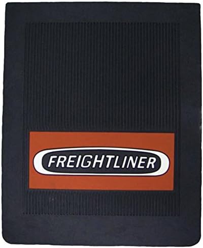 Kenworth OEM Replacement Mud Flaps – 16" X 14" X 1/4" Black Ribbed Front Fender Set (MF-0003K)