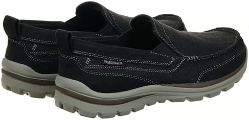 Skechers USA Men's Superior Milford Slip-On Loafer, Black, 12 W