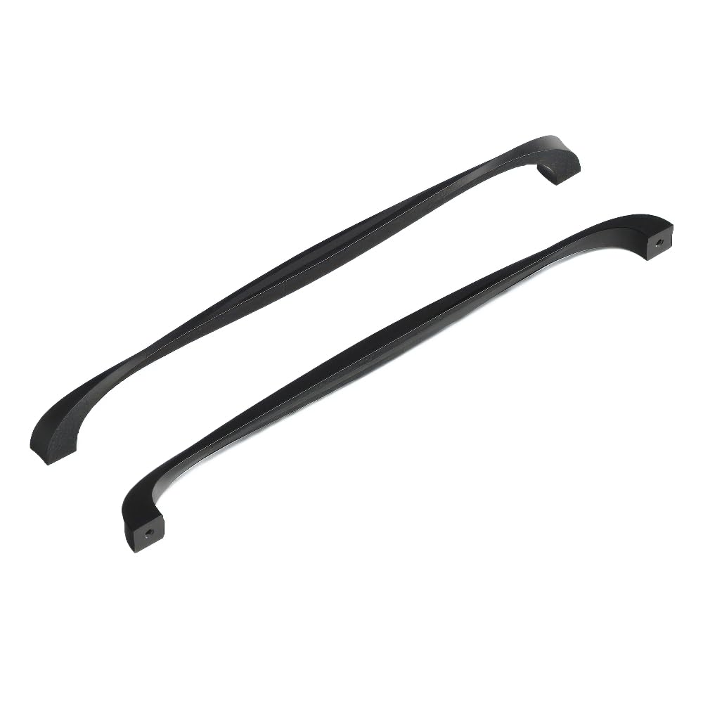 Poignée de cuisine Hickory Hardware H076021-bi noire torsadée 30,5 cm pour meuble et placard