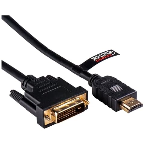 rhinocables HDMI to DVI Cable with Adapter Cover