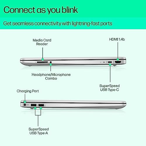 HP 15s, 12th Gen Intel Core i5 16GB RAM/512GB SSD 15.6-inch(39.6 cm) Micro-Edge Anti-Glare FHD Laptop/Win 11/Intel Iris Xe Graphics/Dual Speakers/Alexa/Backlit KB/MSO/Fast Charge, 15s- fq5112TU