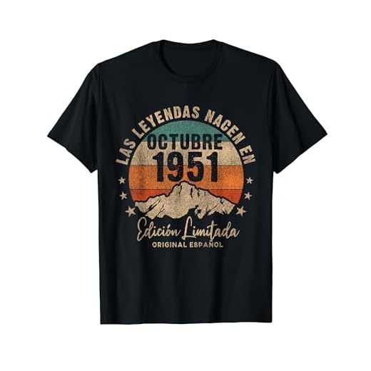 Las Leyendas nacen en Octubre de 1951 70 Años Cumpleaños Camiseta