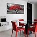 Mofutinpo Black and White Red Tree Wall Art Canvas Print Picture Large Red Tree Landscape Modern Artwork for Living Room Bedroom Office Home Wall Decoration Decor With Frame 20x40in