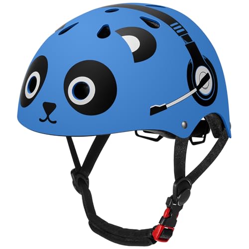 Odoland Kids Bike Helmet for Boys & Girls Age 2-10, Kid Bicycle Helmet Adjustable Fits 48-55cm, Safety Multi-Sport Helmet Design for Children Cycling, Skating, Scooter, Outdoor Sports Cool M
