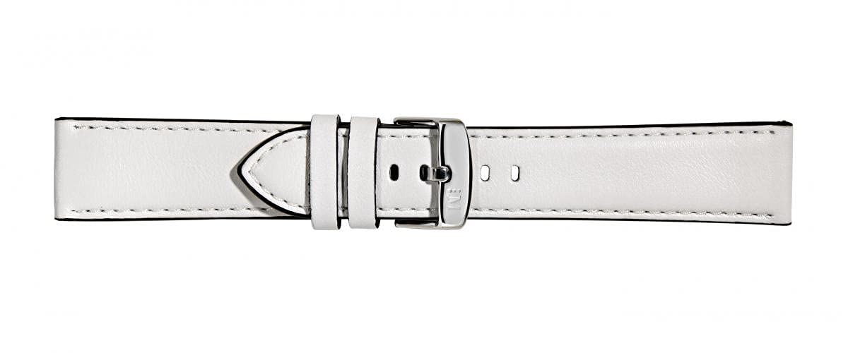Morellato Sport Collection Croquet Unisex Genuine Calf Leather Strap A01X5123C03, White, 18mm, bracelet