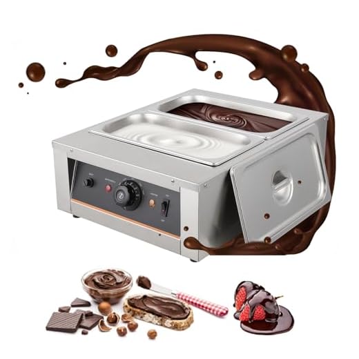 Takywep Chocolate Tempering Machine - 3.3L*2 Tanks, 18 Lbs Capacity, Temp Control 86~176℉, 1500W Stainless Steel Electric Food Warmer for Chocolate/Milk/Cream Melting