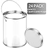 Amazon.com: Yalikop 24 Pack Clear Paint Cans with Metal Lids, Plastic ...