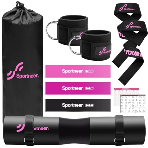 Sportneer Barbell Pad Set: 10 Pcs Squat Pad for Hip
