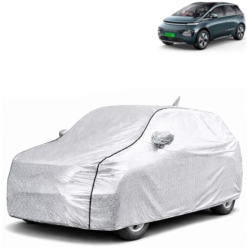 Image of KINGSWAY SilverTech 100% Waterproof Car Cover Only with Morris Garages (MG) Windsor EV (Year 2024 Onwards) | Mirror and Antenna Pockets | Scratchproof | All Weather Car Body Cover