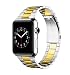 Produktbild Herrlich Armband kompatibel mit Apple Watch 38mm/44mm Prämie Edelstahl Metall Ersatz Armband kompatibel mit iWatch/Series SE/6/5/4/3/2/1 (38/40, Silver+Gold)