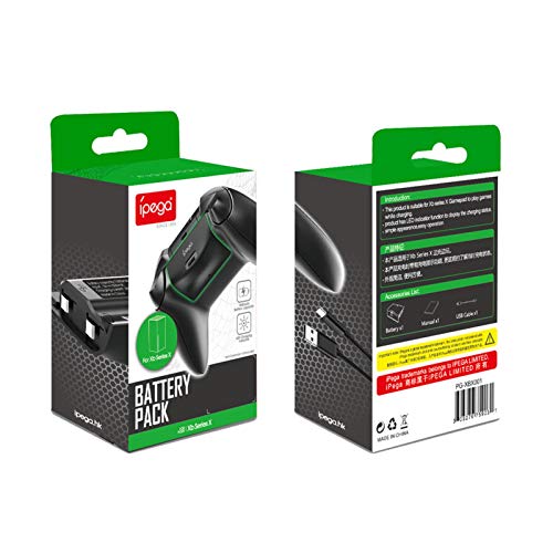 Pacote de bateria para Xbox recarregável, 1 pacote de 1000 mAh para Xbox Controlador Bateria Kit Pla