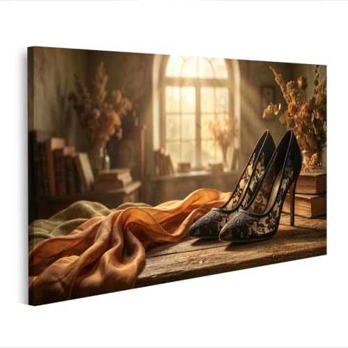 Image sur toile séduisante à talons hauts en dentelle décoration murale mode H1