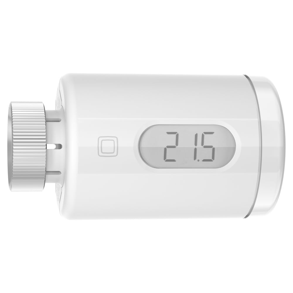 Homematic IP 5er Set Smart Home Heizkörperthermostat – Pure, digitaler Thermostat Heizung, Steuerung per App, Alexa, Google Assistant, einfache Installation, Energie sparen, 161046A0
