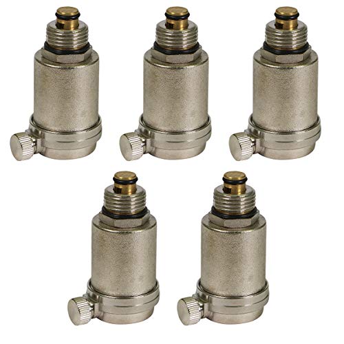 Image of Midline Valve NQF200-5 PEX 1 /2 in. Air Vent Drain Valve; for Radiant Heating Manifold (5 Pack)