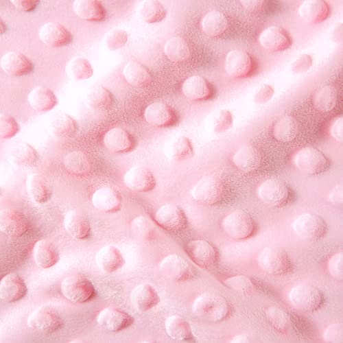 Amrose Ultra Soft Baby Minky Blanket, Lightweight Skin-Friendly Micro Fleece Baby Blanket With Dotted Backing For Girls, Printed Nursery Crib Bed Throw Blanket, 30X40 Inches, Elephant #TOP3