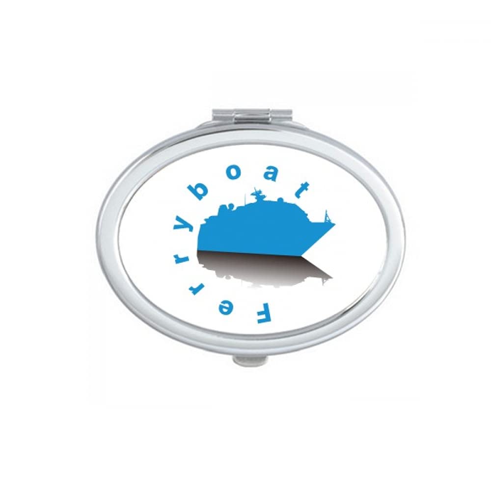 Ferry Carries Passengers Cargo Mirror Portable Fold Hand Makeup Double Side Glasses