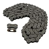 LiGuVCY 10 Feet 80 Roller Chain120 Links, Carbon Steel, 1 Connecting Links