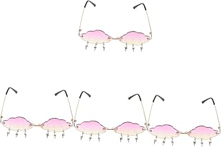 4 Pçs Óculos De Sol De Nuvem Óculos De Sol De Chama Óculos De Sol De Nuvem Com Pingos De Chuva Foto Prop Óculos De Sol Crianças Polarizados Óculos De Baile Óculos De Sol