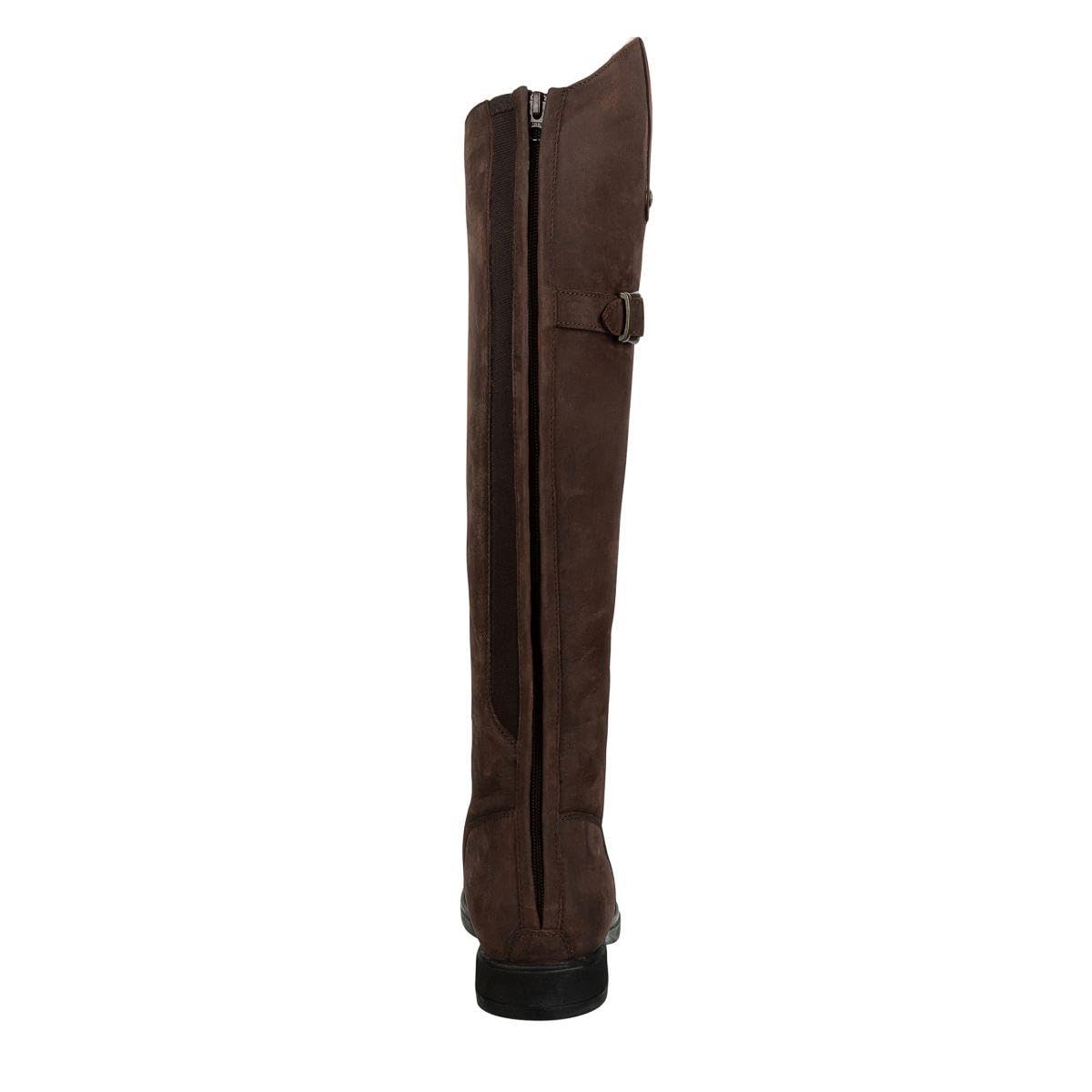 SUEDWIND FOOTWEAR Winter Reitstiefel Longford Waterproof – Lederstiefel zum Reiten – Damen Stiefel mit Polo-Schnürung, Reißverschluss & Winter-Teddyfell – schwarz o. braun – Gr. 36-43